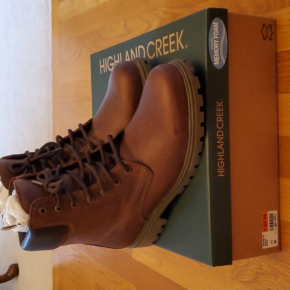 Winston Brown Leather Upper Boots Size 